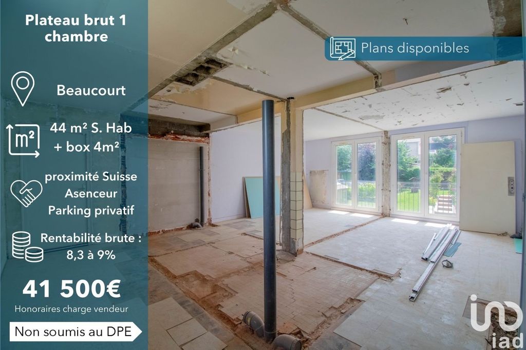 Achat appartement à vendre 2 pièces 44 m² - Beaucourt