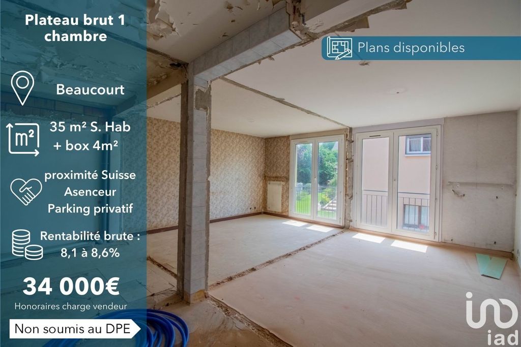 Achat appartement à vendre 2 pièces 35 m² - Beaucourt