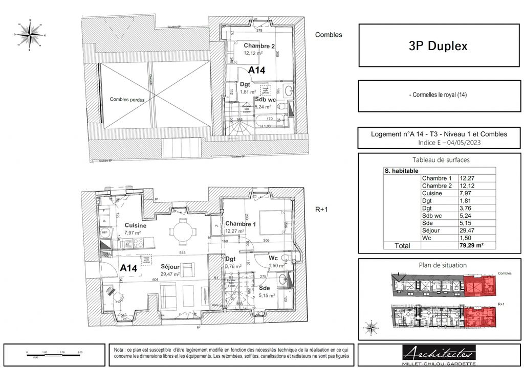 Achat appartement 3 pièce(s) Cormelles-le-Royal