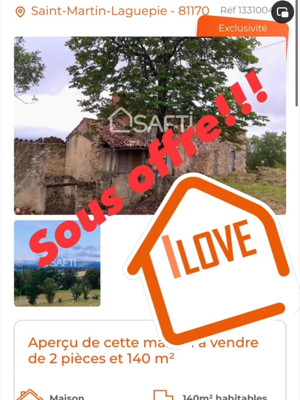 Achat maison 1 chambre(s) - Saint-Martin-Laguépie