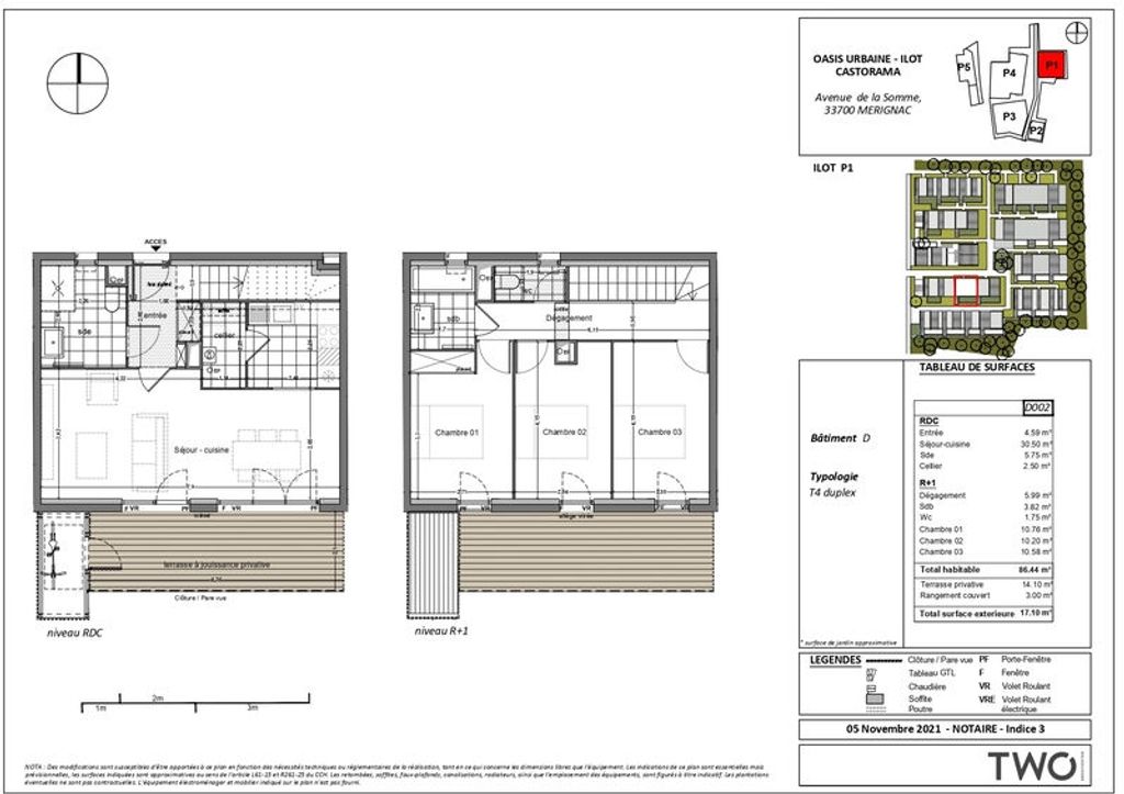 Achat appartement 4 pièce(s) Mérignac