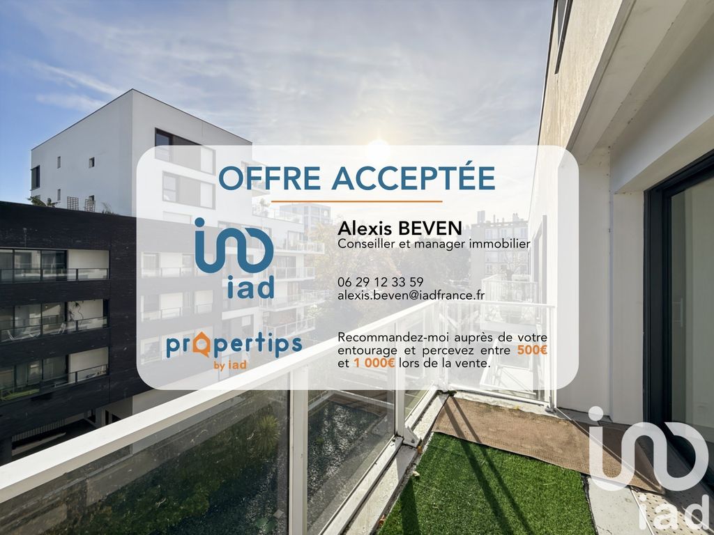 Achat appartement à vendre 3 pièces 59 m² - Rennes