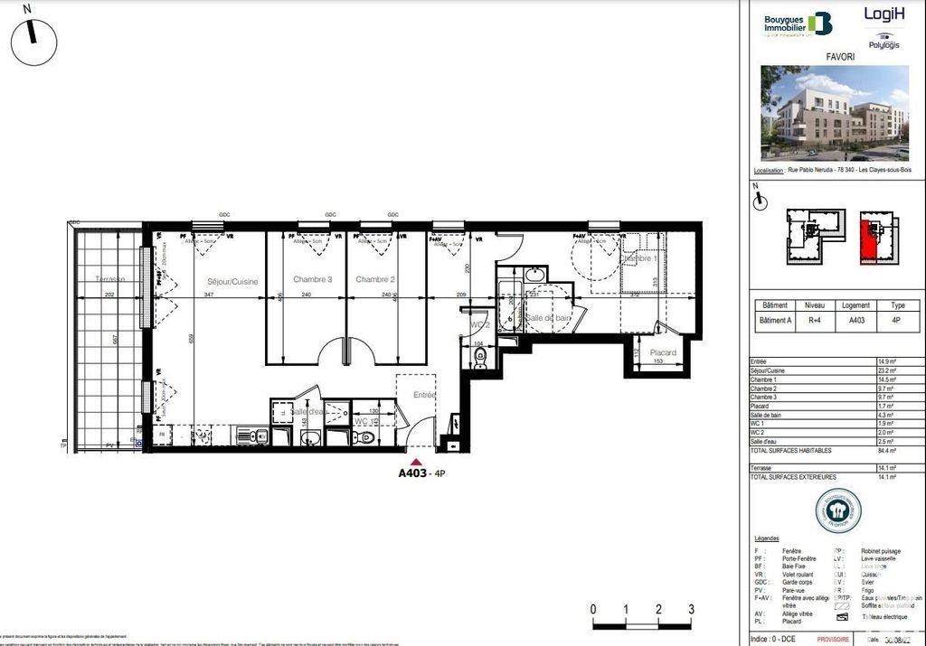 Achat appartement 4 pièce(s) Les Clayes-sous-Bois