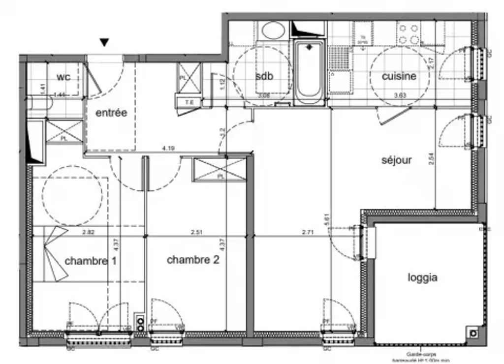 Achat appartement 3 pièce(s) Nanterre