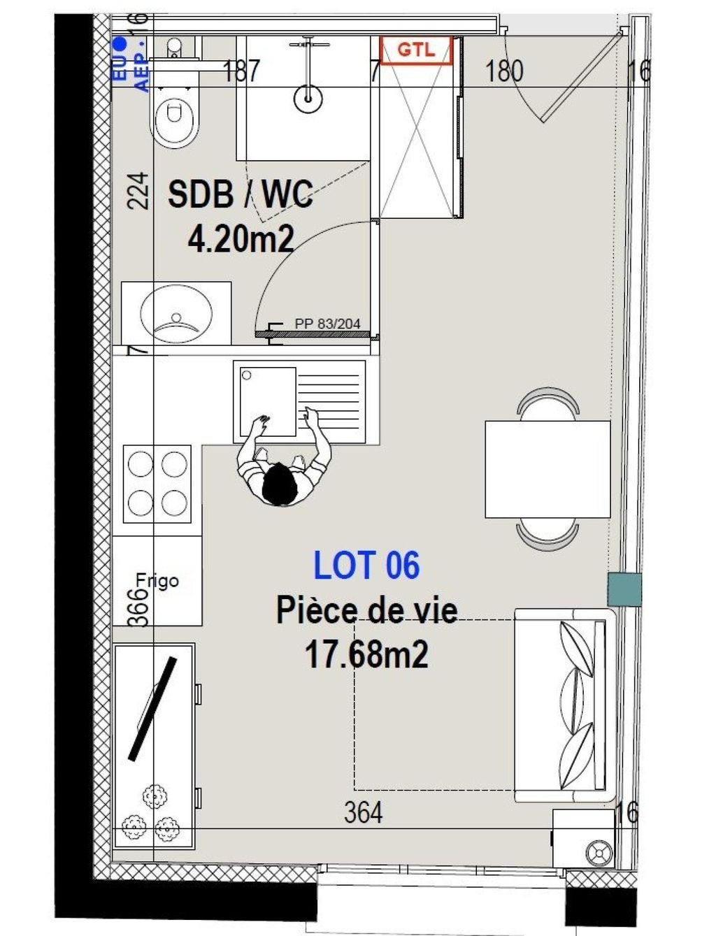 Achat appartement 1 pièce(s) Reims