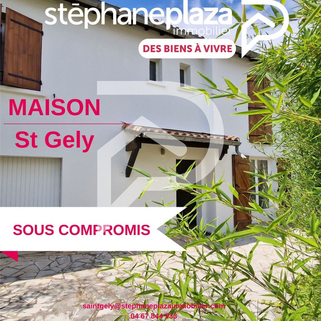 Achat maison à vendre 3 chambres 85 m² - Saint-Gély-du-Fesc