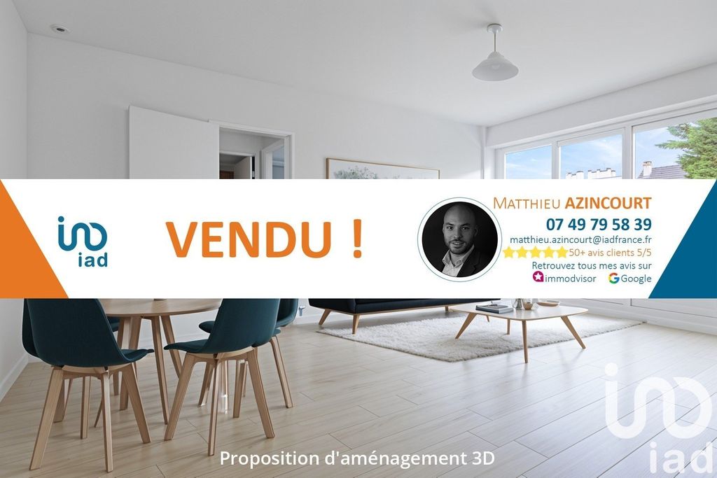 Achat appartement à vendre 2 pièces 44 m² - Chennevières-sur-Marne