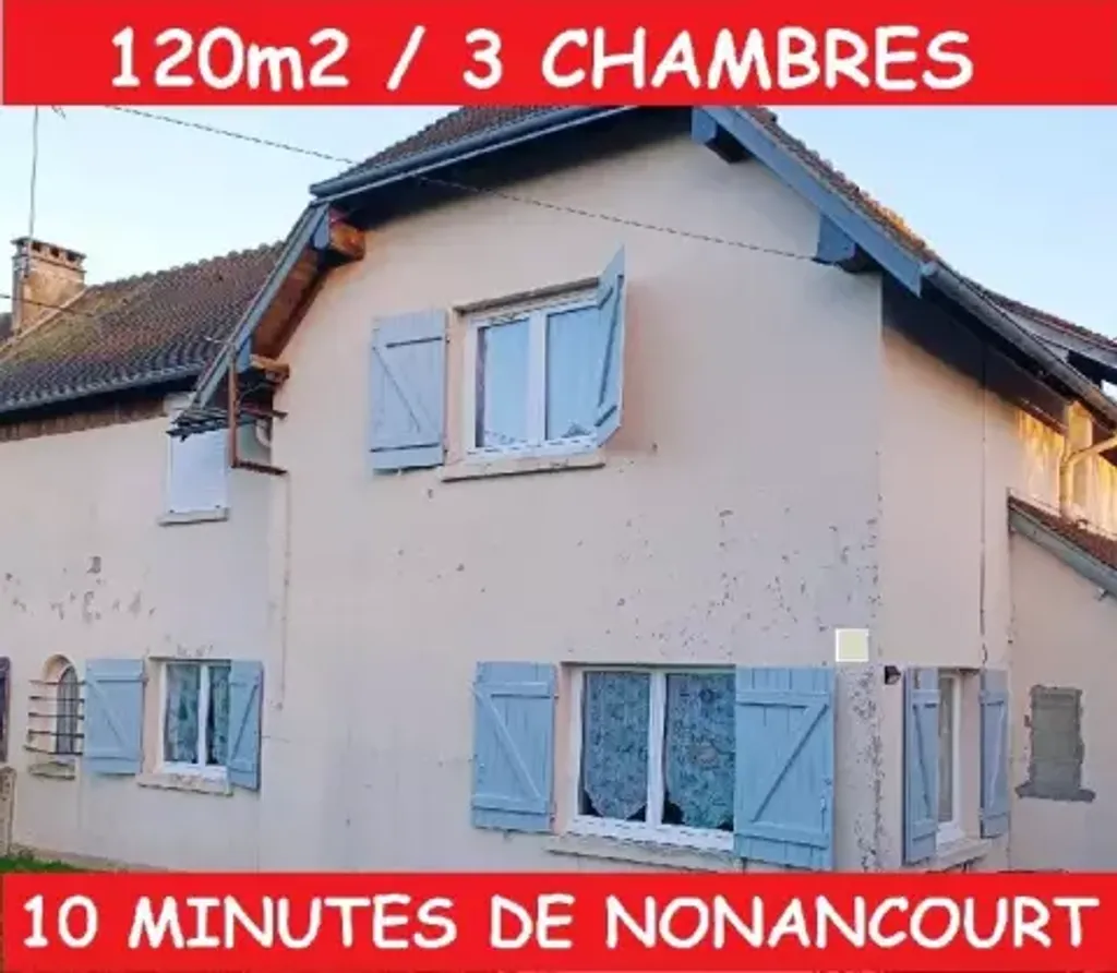 Achat maison à vendre 3 chambres 120 m² - Nonancourt