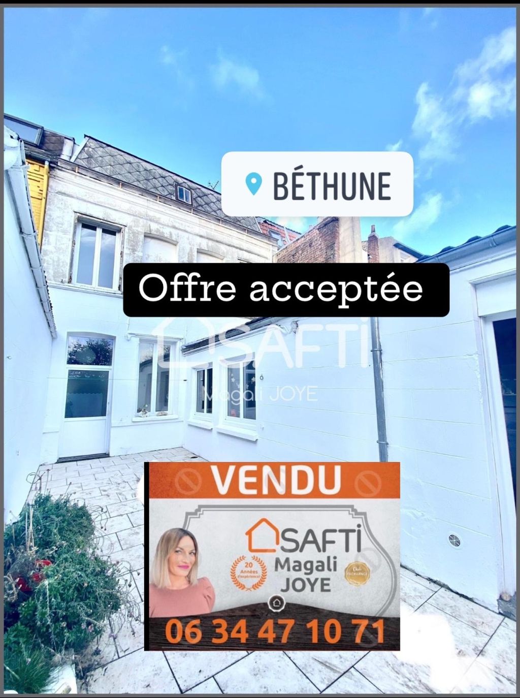 Achat maison à vendre 3 chambres 145 m² - Béthune