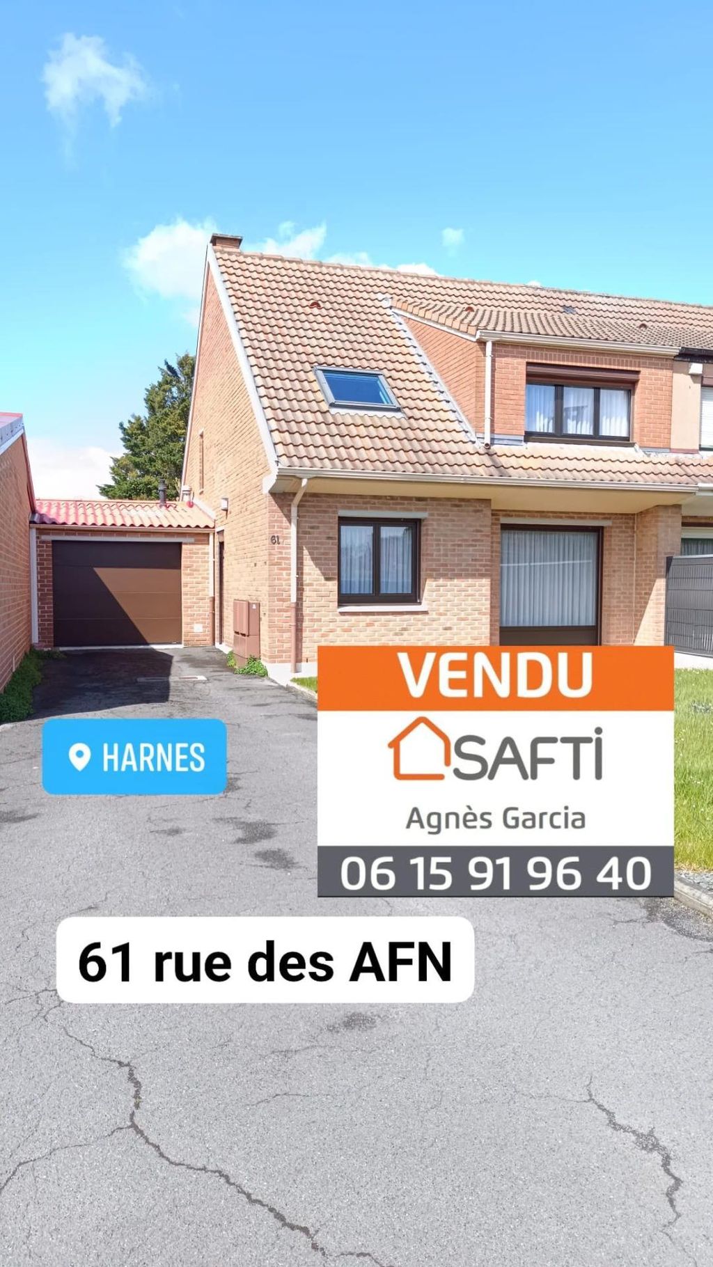 Achat maison à vendre 3 chambres 100 m² - Harnes