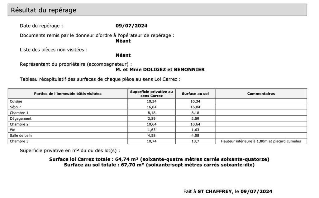 Achat appartement 4 pièce(s) Saint-Chaffrey