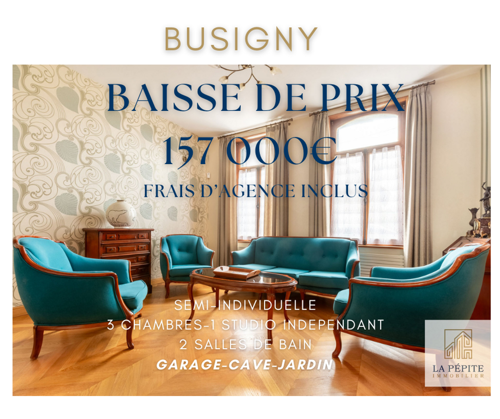 Achat maison à vendre 3 chambres 137 m² - Busigny