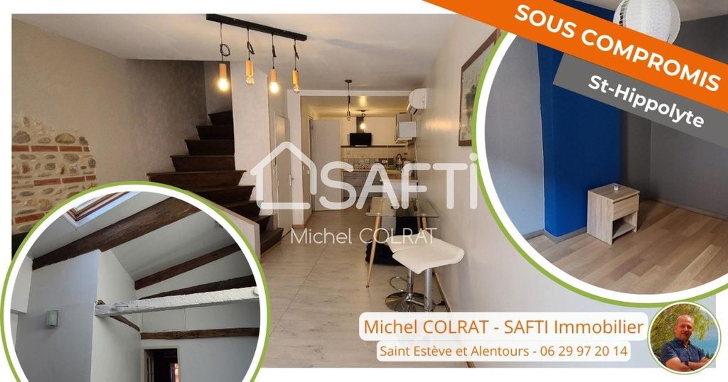 Achat maison à vendre 2 chambres 88 m² - Saint-Hippolyte