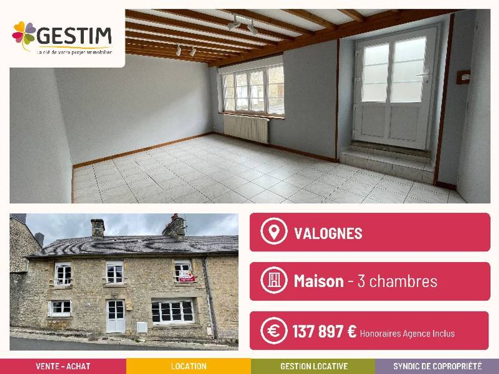 Achat maison à vendre 2 chambres 84 m² - Valognes