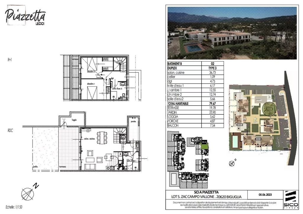 Achat duplex à vendre 3 pièces 79 m² - Lecci