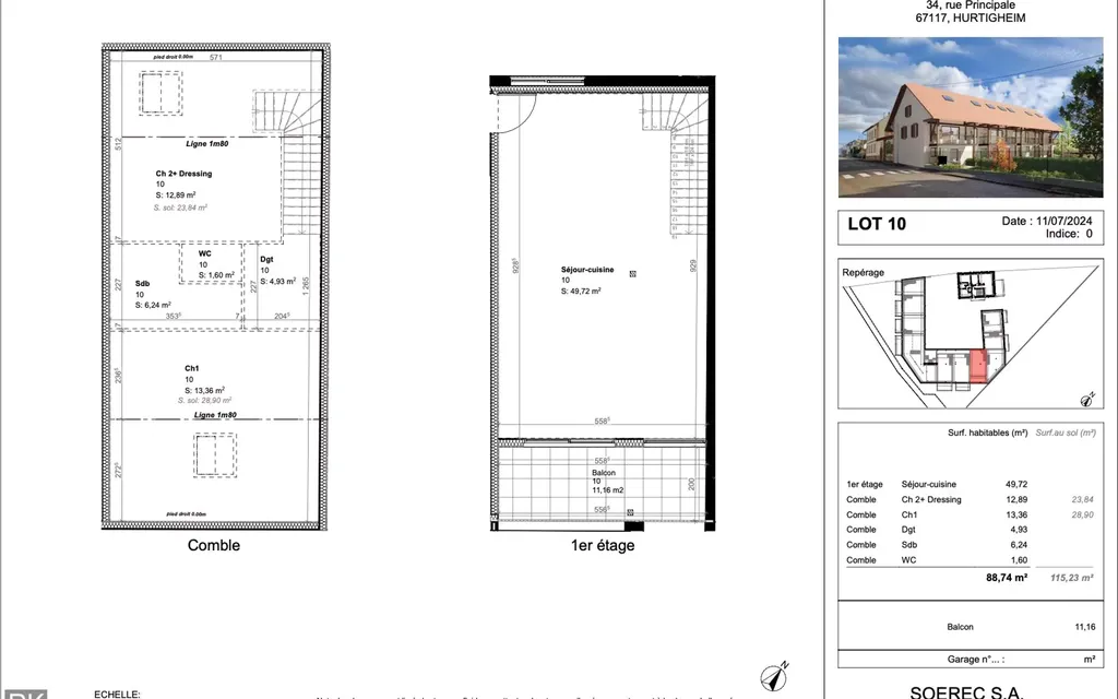 Achat appartement 3 pièce(s) Hurtigheim