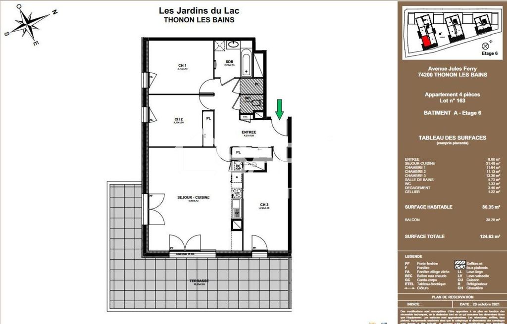 Achat appartement 4 pièce(s) Thonon-les-Bains