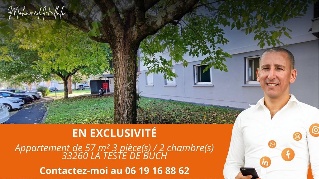 Achat appartement à vendre 3 pièces 57 m² - La Teste-de-Buch