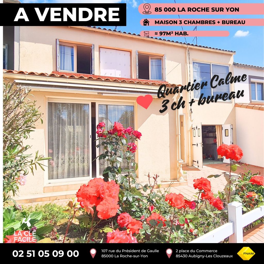 Achat maison à vendre 4 chambres 98 m² - La Roche-sur-Yon