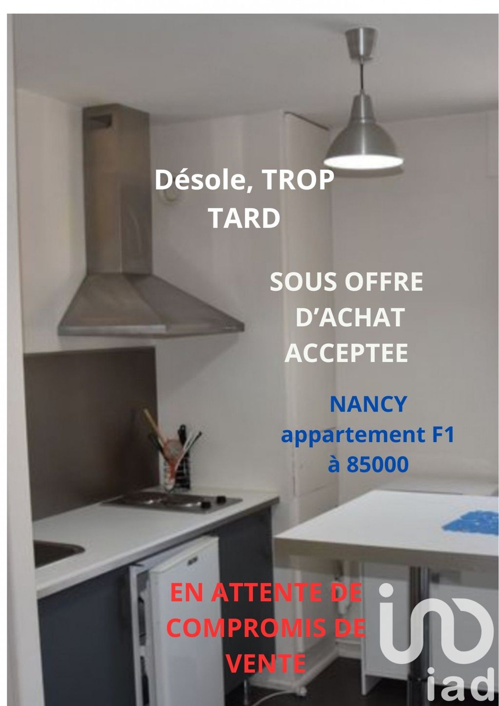 Achat studio à vendre 29 m² - Nancy