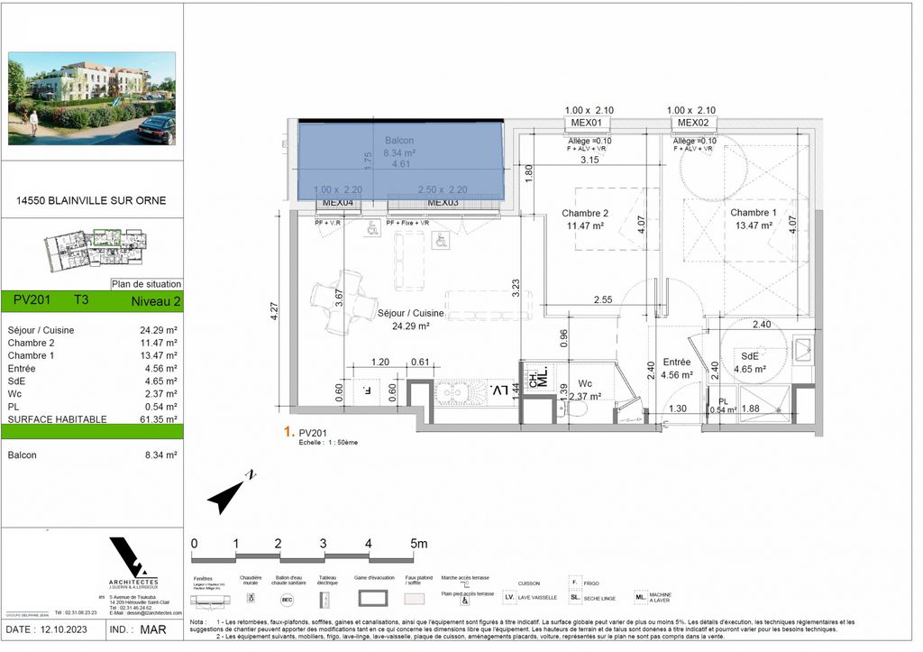 Achat appartement 3 pièce(s) Blainville-sur-Orne