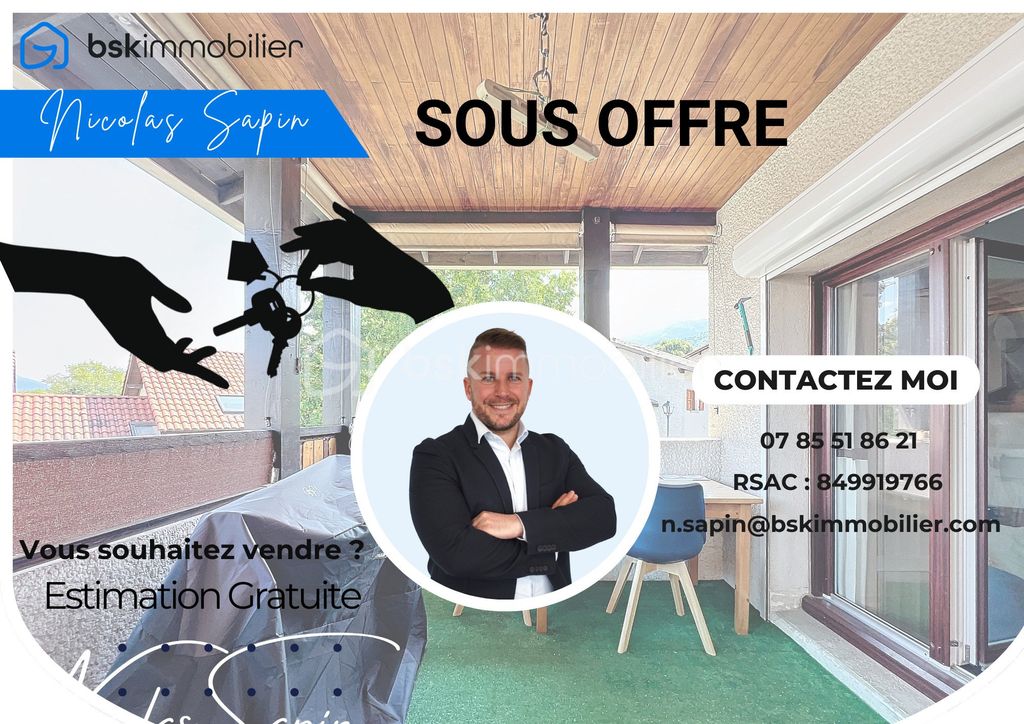 Achat appartement à vendre 3 pièces 56 m² - Seyssins