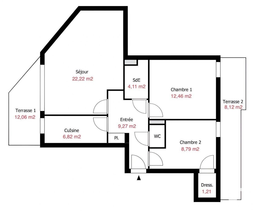 Achat appartement à vendre 3 pièces 66 m² - Montreuil