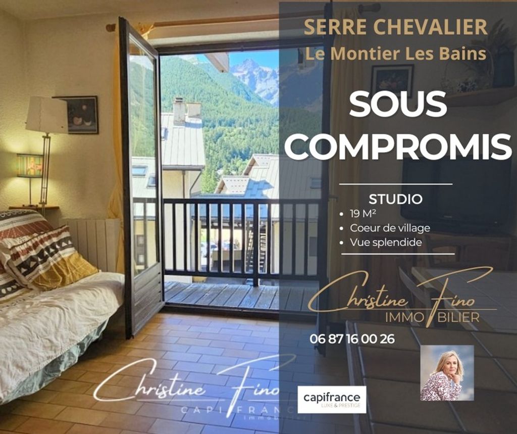 Achat studio à vendre 20 m² - Le Monêtier-les-Bains