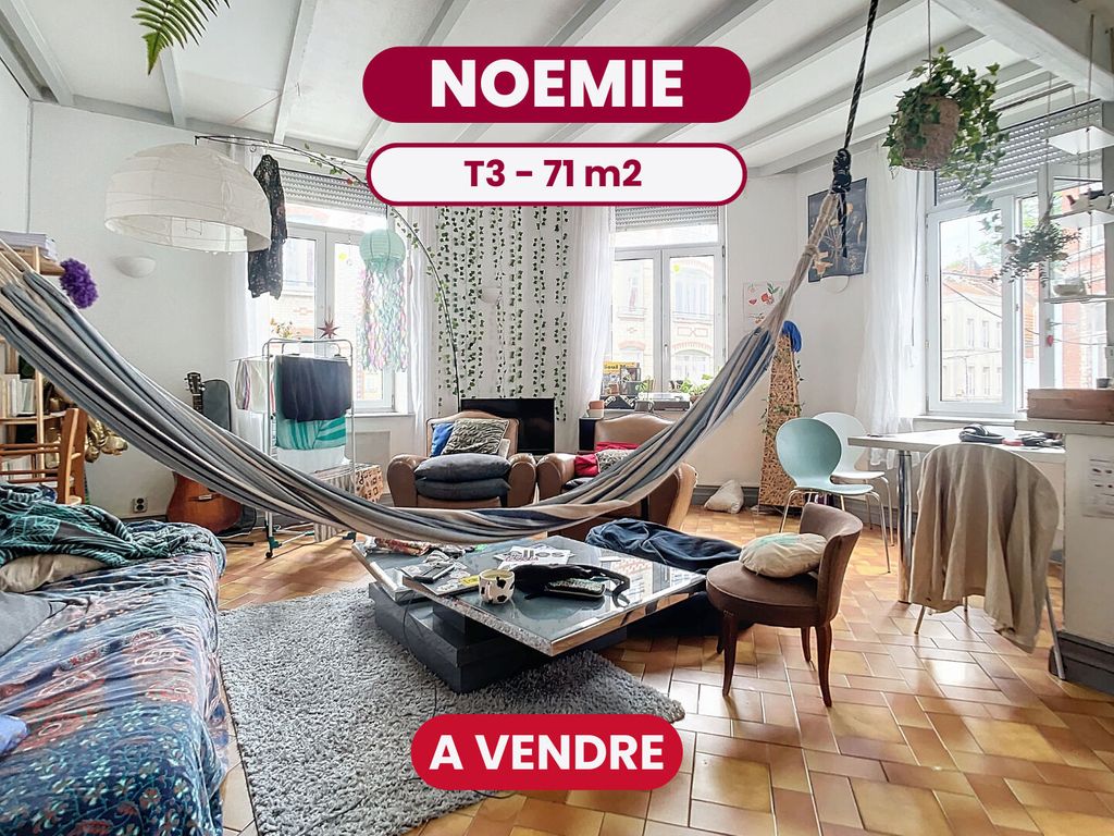 Achat appartement à vendre 3 pièces 71 m² - Lille