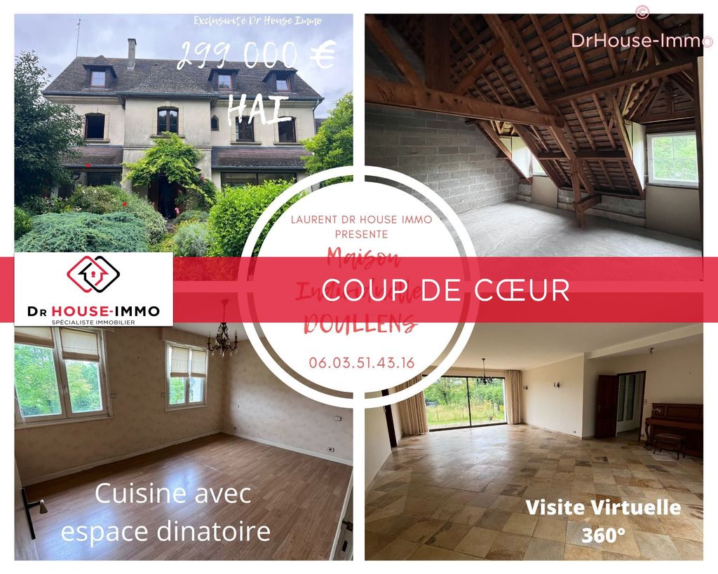 Achat maison à vendre 5 chambres 240 m² - Doullens