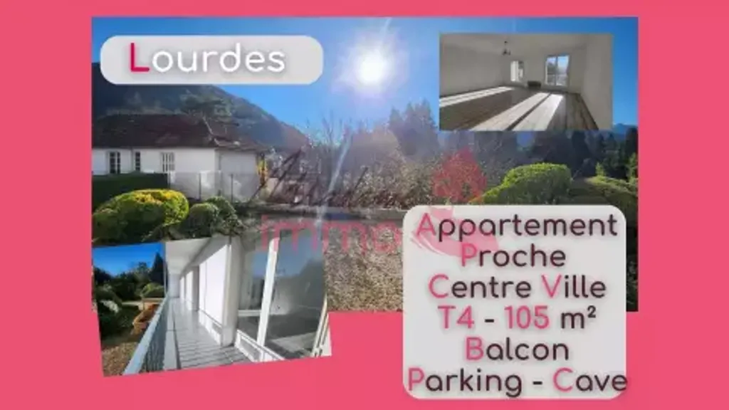 Achat appartement à vendre 4 pièces 105 m² - Lourdes