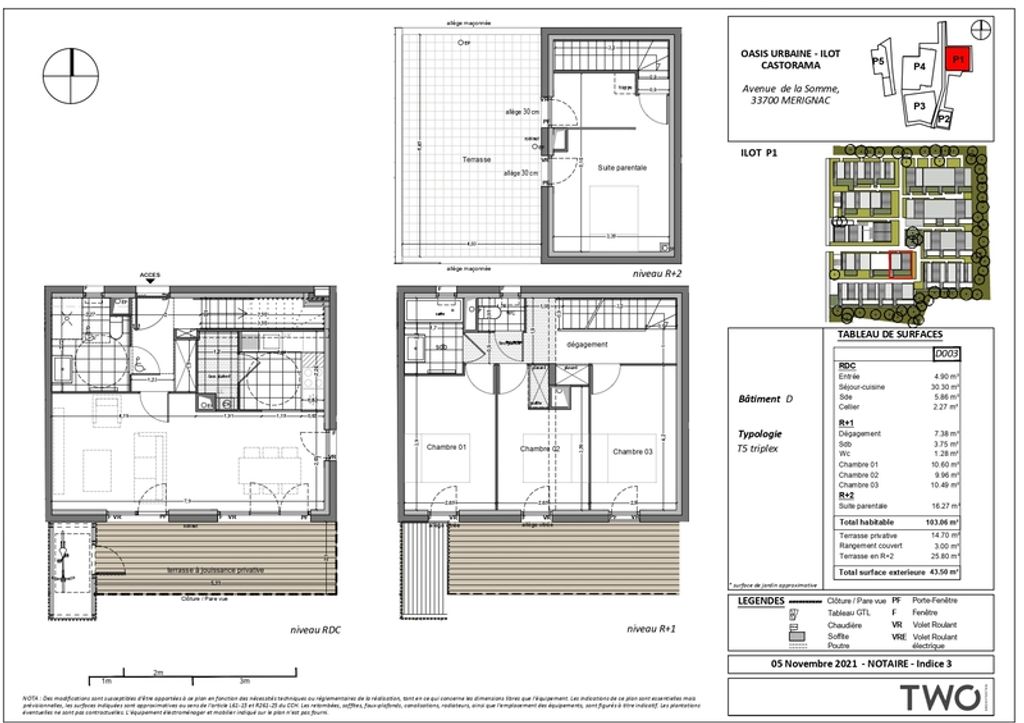 Achat appartement 5 pièce(s) Mérignac