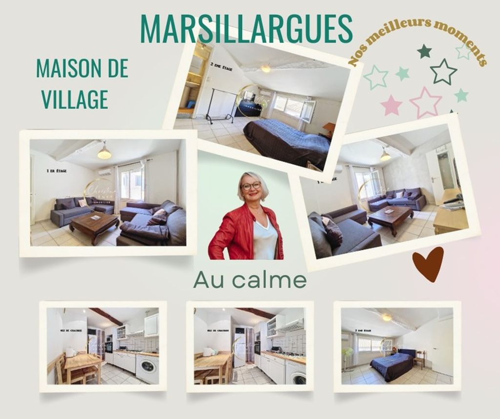 Achat maison à vendre 1 chambre 43 m² - Marsillargues