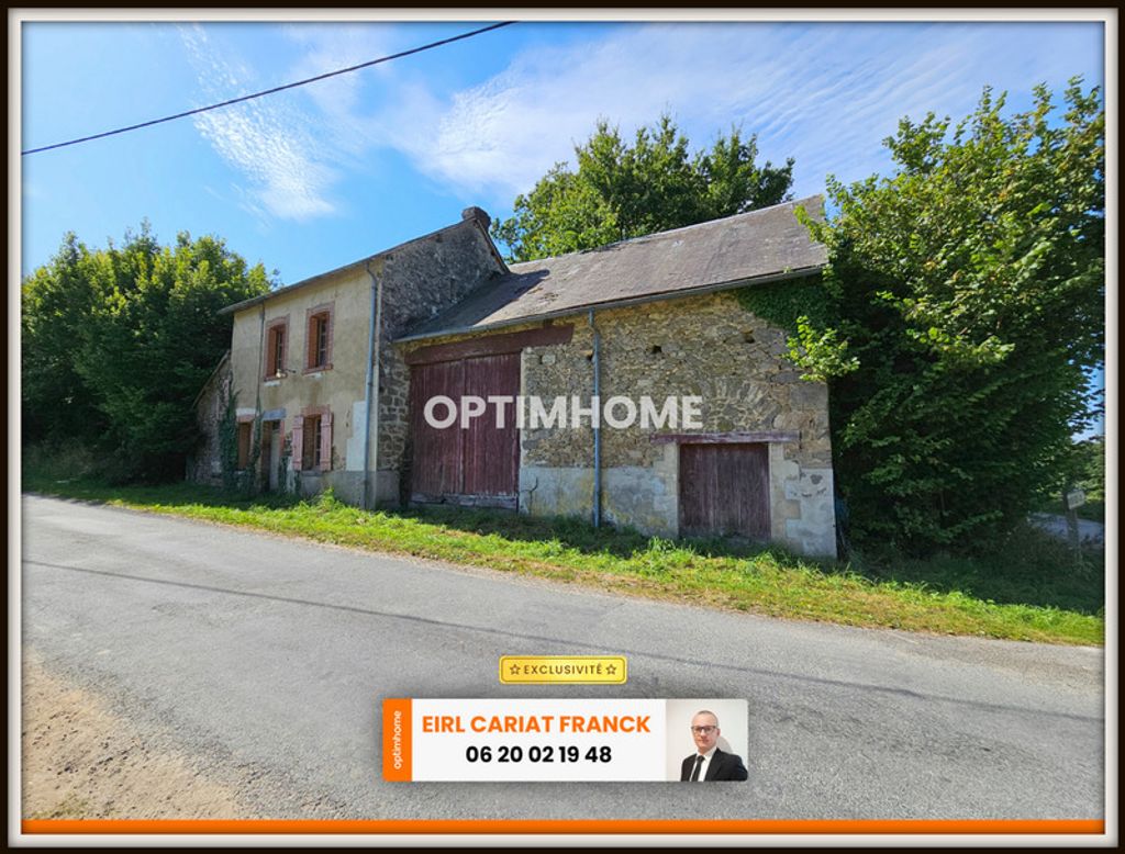 Achat maison à vendre 2 chambres 46 m² - Saint-Pierre-de-Fursac