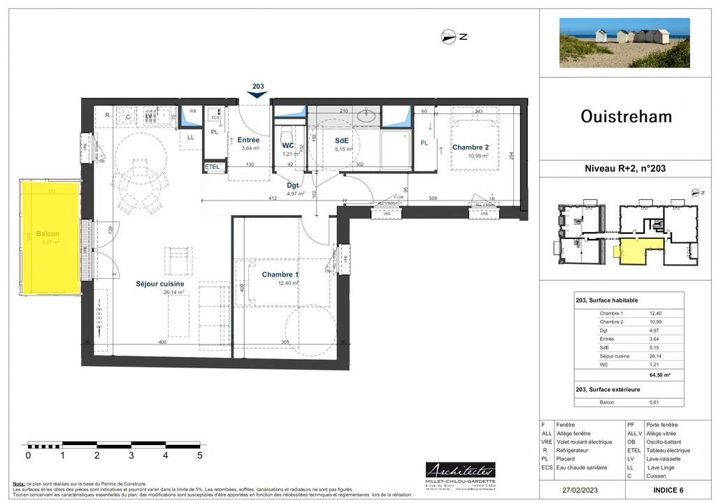 Achat appartement 3 pièce(s) Ouistreham