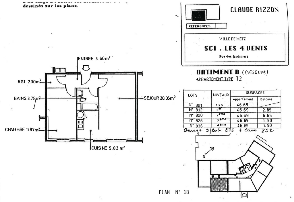 Achat appartement 2 pièce(s) Metz