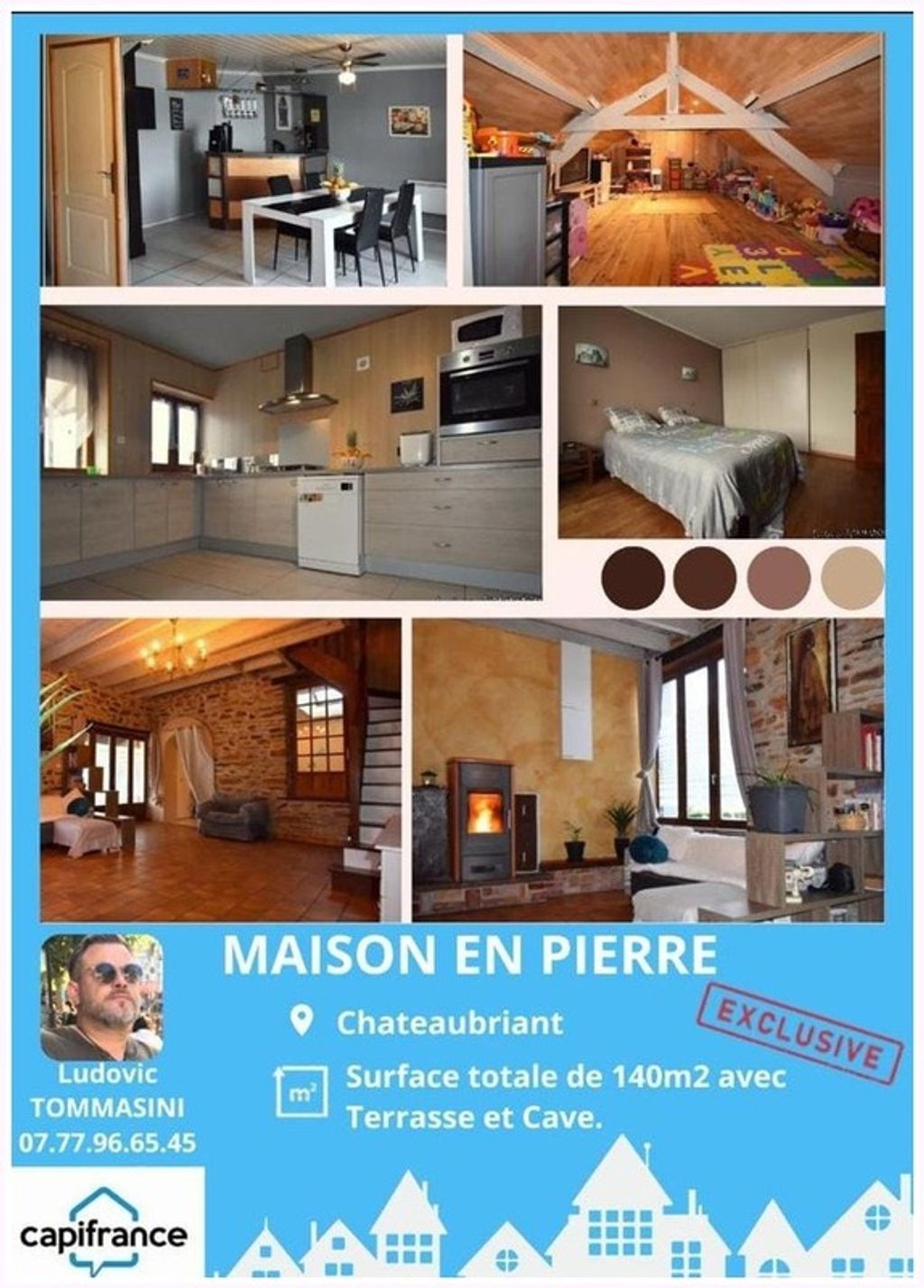 Achat maison à vendre 2 chambres 140 m² - Châteaubriant