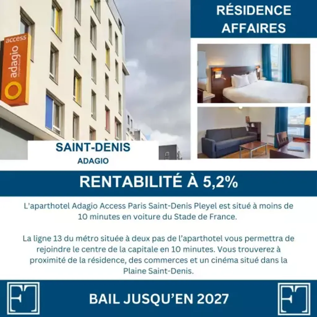 Achat appartement à vendre 2 pièces 30 m² - Saint-Denis