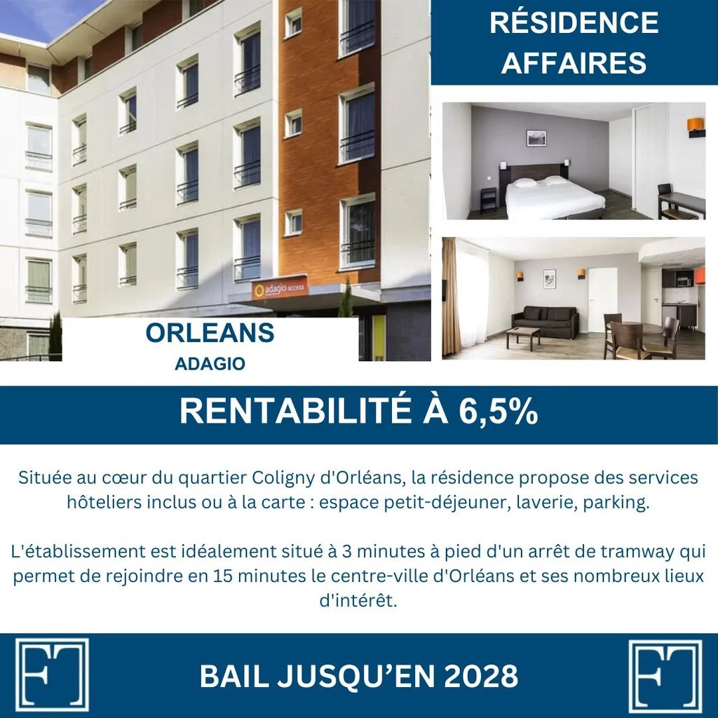 Achat studio à vendre 21 m² - Orléans