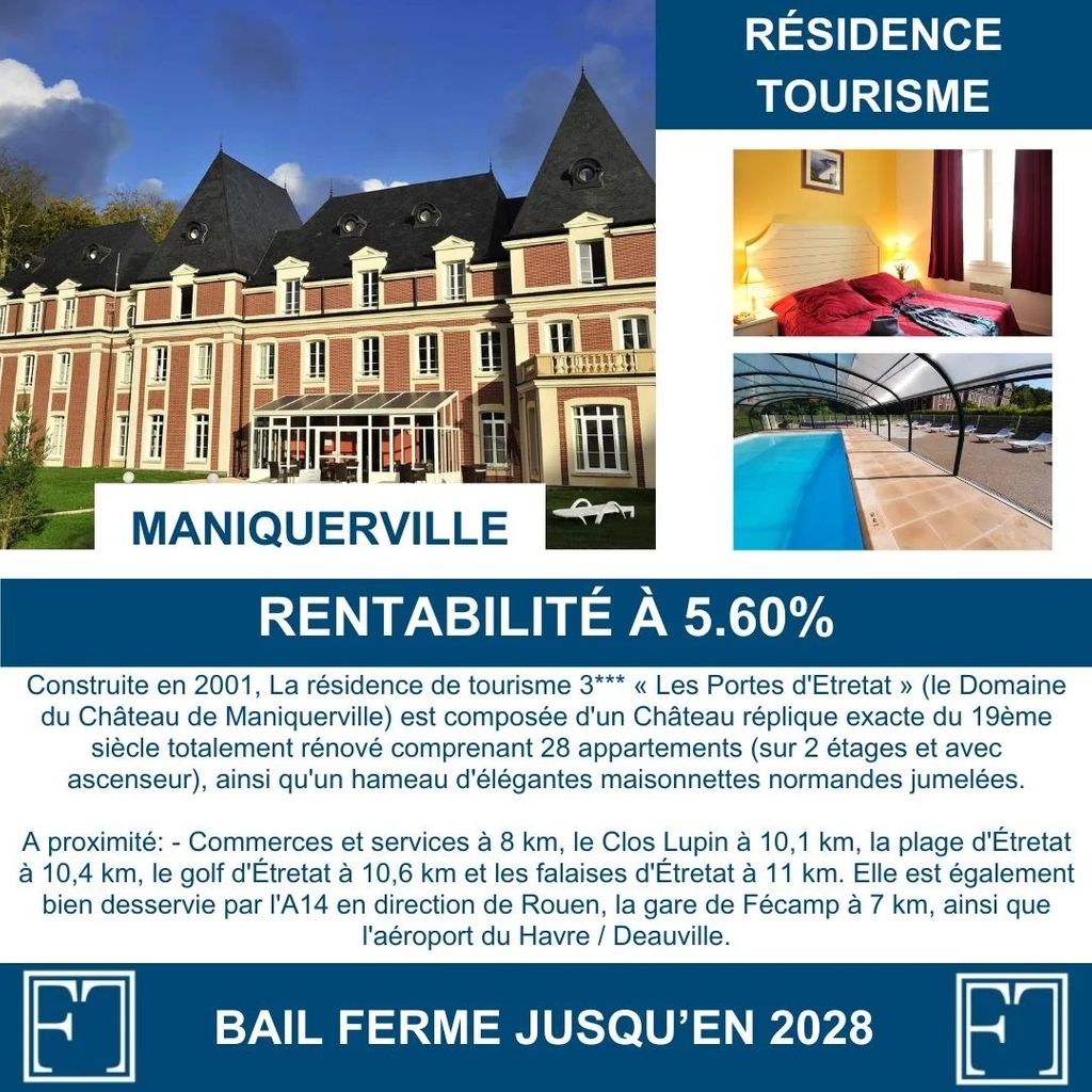 Achat appartement à vendre 2 pièces 33 m² - Maniquerville