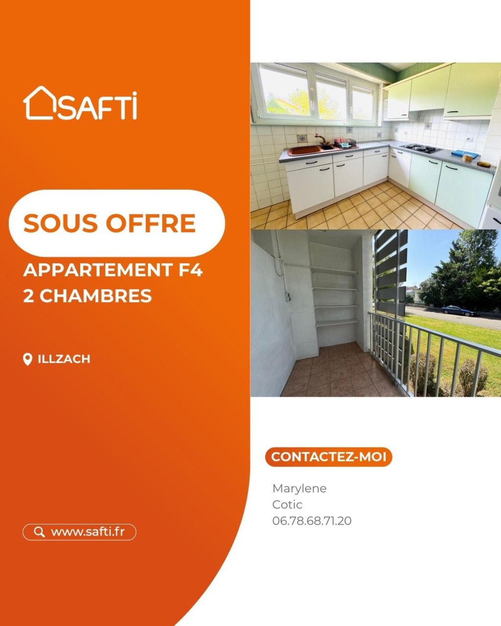 Achat appartement à vendre 4 pièces 72 m² - Illzach