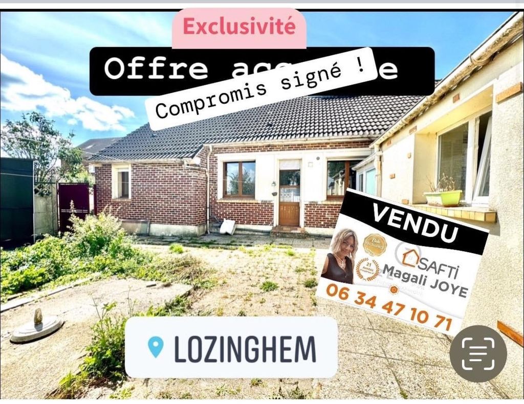 Achat maison à vendre 2 chambres 90 m² - Lozinghem