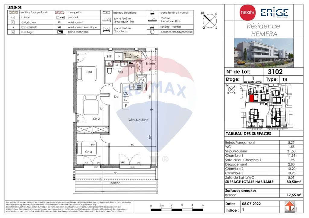 Achat appartement à vendre 4 pièces 80 m² - Agde
