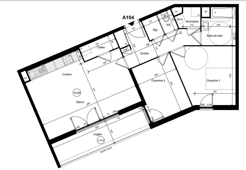 Achat appartement à vendre 3 pièces 70 m² - Plérin