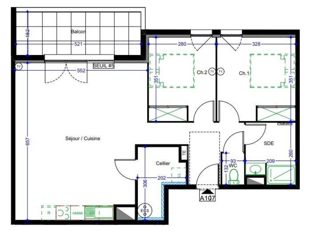 Achat appartement à vendre 3 pièces 73 m² - Vic-la-Gardiole