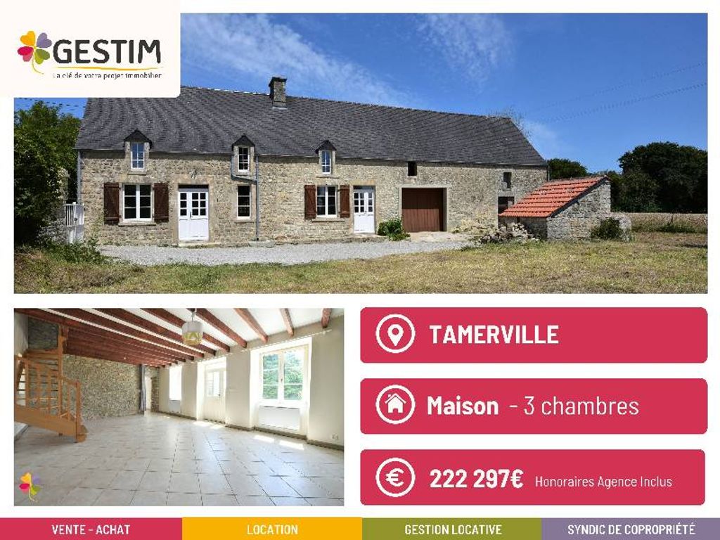 Achat maison à vendre 3 chambres 95 m² - Tamerville