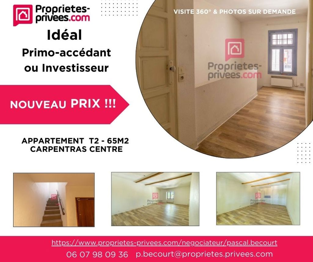 Achat appartement à vendre 3 pièces 65 m² - Carpentras