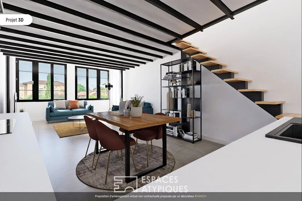 Achat loft à vendre 2 pièces 55 m² - Villefranche-sur-Saône