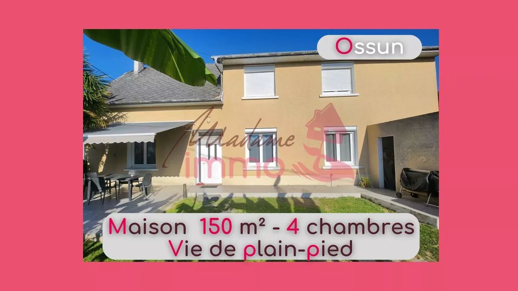 Achat maison à vendre 4 chambres 153 m² - Lourdes