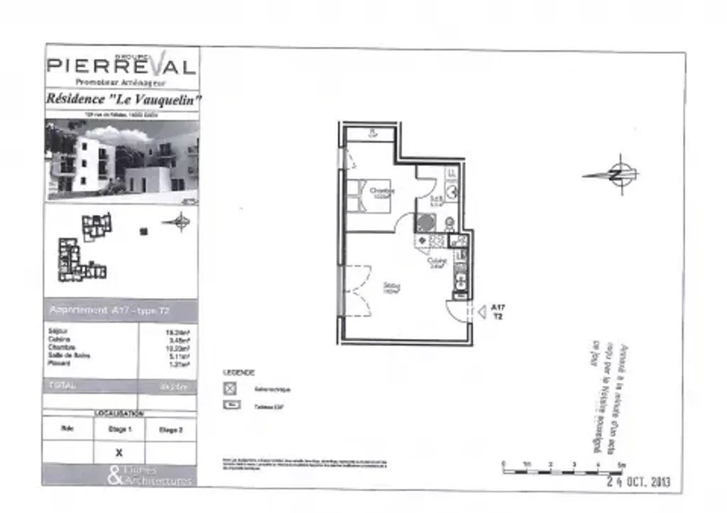 Achat appartement à vendre 2 pièces 39 m² - Caen
